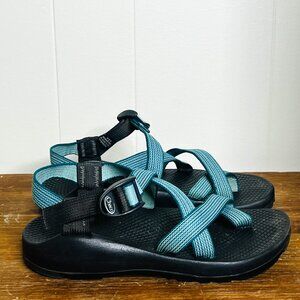 Chaco's Vibram Z 1 Clouds Unaweep Blue Stripe W 7 M 5 Unisex Sandals Adjustable